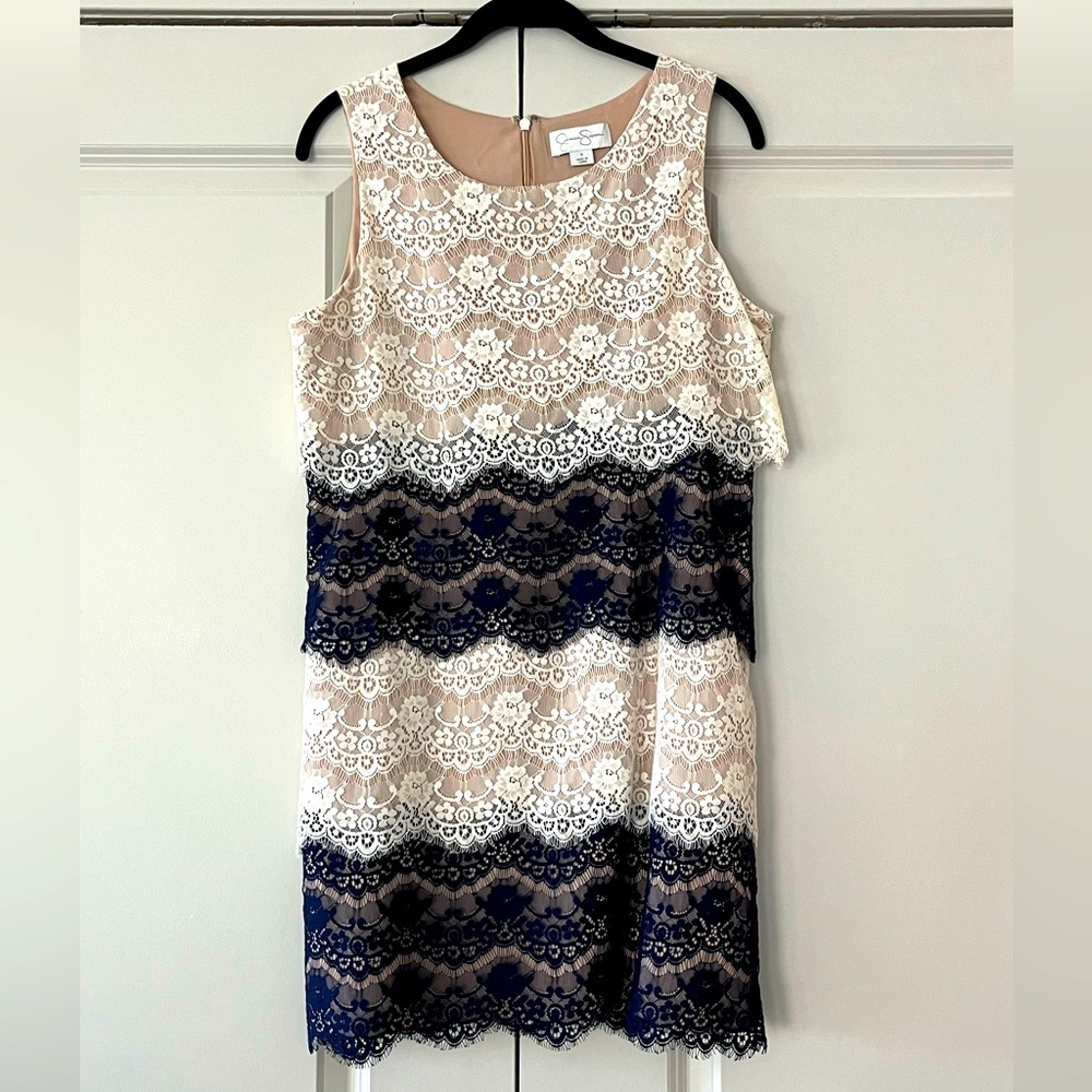 Jessica Simpson lace sleeveless dress size 8